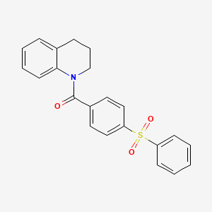 [4-(benzenesulfonyl)phenyl]-(3,4-dihydro-2H-quinolin-1-yl)methanone