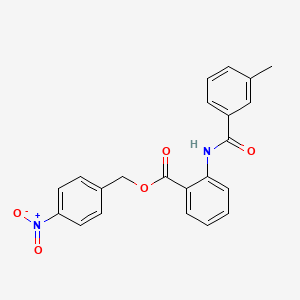 4-nitrobenzyl 2-[(3-methylbenzoyl)amino]benzoate