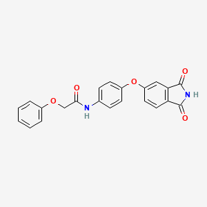 N-{4-[(1,3-dioxo-2,3-dihydro-1H-isoindol-5-yl)oxy]phenyl}-2-phenoxyacetamide