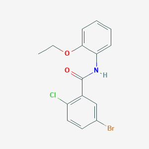 molecular formula C15H13BrClNO2 B3622428 5-bromo-2-chloro-N-(2-ethoxyphenyl)benzamide 