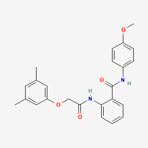 molecular formula C24H24N2O4 B3622432 2-{[2-(3,5-DIMETHYLPHENOXY)ACETYL]AMINO}-N-(4-METHOXYPHENYL)BENZAMIDE 