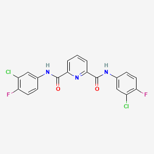 N,N'-bis(3-chloro-4-fluorophenyl)-2,6-pyridinedicarboxamide