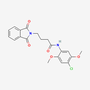 N-(4-chloro-2,5-dimethoxyphenyl)-4-(1,3-dioxo-1,3-dihydro-2H-isoindol-2-yl)butanamide