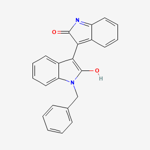 molecular formula C23H16N2O2 B3622482 1-Benzyl-isoindigo 