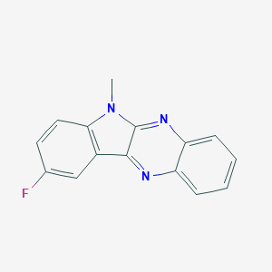 molecular formula C15H10FN3 B362249 9-Fluoro-6-methyl-6H-indolo[2,3-b]quinoxaline CAS No. 78423-82-2