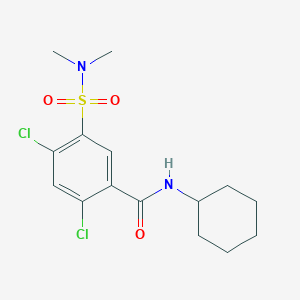 2,4-dichloro-N-cyclohexyl-5-(dimethylsulfamoyl)benzamide