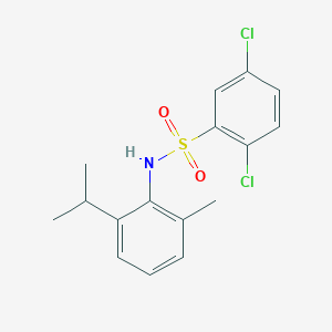 molecular formula C16H17Cl2NO2S B3622521 2,5-dichloro-N-(2-isopropyl-6-methylphenyl)benzenesulfonamide 