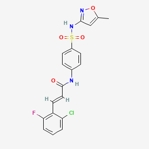 3-(2-chloro-6-fluorophenyl)-N-(4-{[(5-methyl-3-isoxazolyl)amino]sulfonyl}phenyl)acrylamide