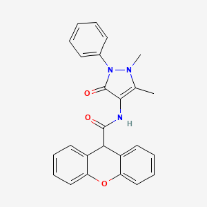 N-(1,5-dimethyl-3-oxo-2-phenyl-2,3-dihydro-1H-pyrazol-4-yl)-9H-xanthene-9-carboxamide