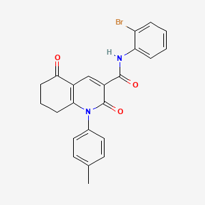 N-(2-bromophenyl)-1-(4-methylphenyl)-2,5-dioxo-7,8-dihydro-6H-quinoline-3-carboxamide