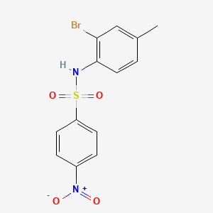 N-(2-BROMO-4-METHYLPHENYL)-4-NITROBENZENE-1-SULFONAMIDE