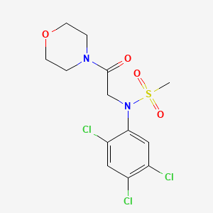 N-[2-(4-morpholinyl)-2-oxoethyl]-N-(2,4,5-trichlorophenyl)methanesulfonamide