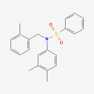 N-(3,4-dimethylphenyl)-N-(2-methylbenzyl)benzenesulfonamide