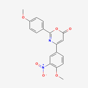 4-(4-methoxy-3-nitrophenyl)-2-(4-methoxyphenyl)-6H-1,3-oxazin-6-one