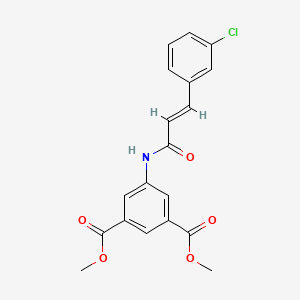 dimethyl 5-{[3-(3-chlorophenyl)acryloyl]amino}isophthalate