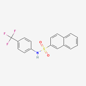 N-[4-(trifluoromethyl)phenyl]naphthalene-2-sulfonamide