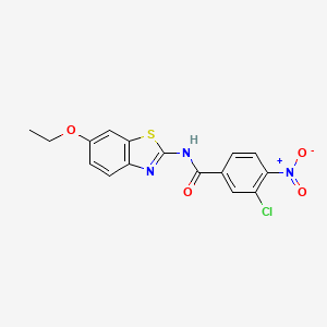 3-chloro-N-(6-ethoxy-1,3-benzothiazol-2-yl)-4-nitrobenzamide