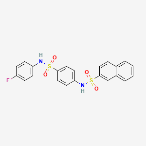 N-(4-{[(4-fluorophenyl)amino]sulfonyl}phenyl)-2-naphthalenesulfonamide