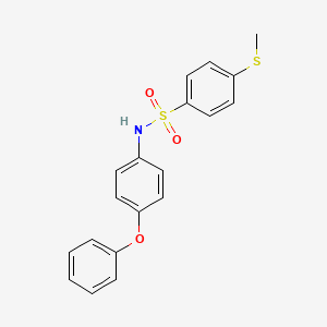 4-(methylthio)-N-(4-phenoxyphenyl)benzenesulfonamide