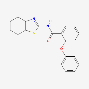 molecular formula C20H18N2O2S B3622681 2-phenoxy-N-(4,5,6,7-tetrahydro-1,3-benzothiazol-2-yl)benzamide 