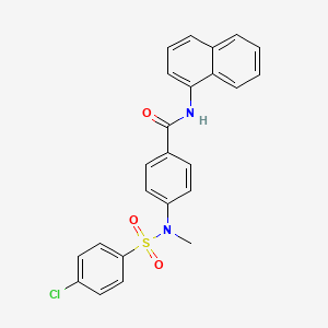 4-[[(4-chlorophenyl)sulfonyl](methyl)amino]-N-1-naphthylbenzamide