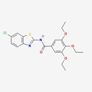 N-(6-chloro-1,3-benzothiazol-2-yl)-3,4,5-triethoxybenzamide