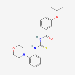 3-isopropoxy-N-({[2-(4-morpholinyl)phenyl]amino}carbonothioyl)benzamide