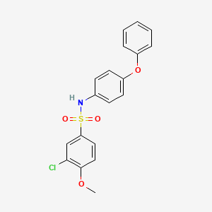 3-chloro-4-methoxy-N-(4-phenoxyphenyl)benzenesulfonamide