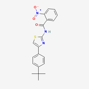 N-[4-(4-tert-butylphenyl)-1,3-thiazol-2-yl]-2-nitrobenzamide