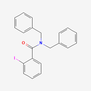 molecular formula C21H18INO B3622765 N,N-dibenzyl-2-iodobenzamide 