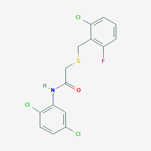 2-[(2-chloro-6-fluorobenzyl)thio]-N-(2,5-dichlorophenyl)acetamide