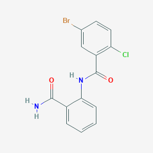 5-bromo-N-(2-carbamoylphenyl)-2-chlorobenzamide