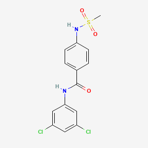 N-(3,5-dichlorophenyl)-4-[(methylsulfonyl)amino]benzamide