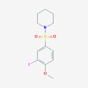 1-[(3-iodo-4-methoxyphenyl)sulfonyl]piperidine