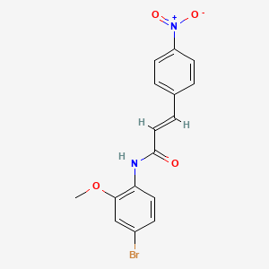 N-(4-bromo-2-methoxyphenyl)-3-(4-nitrophenyl)acrylamide