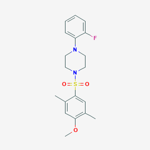 1-(2-fluorophenyl)-4-[(4-methoxy-2,5-dimethylphenyl)sulfonyl]piperazine