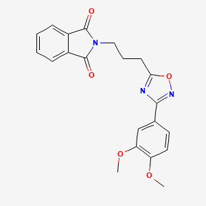 2-{3-[3-(3,4-dimethoxyphenyl)-1,2,4-oxadiazol-5-yl]propyl}-1H-isoindole-1,3(2H)-dione