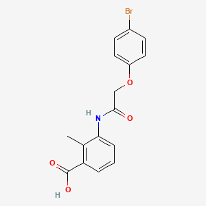 3-[[2-(4-Bromophenoxy)acetyl]amino]-2-methylbenzoic acid