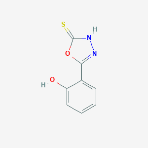 molecular formula C8H6N2O2S B362290 2-(5-Mercapto-1,3,4-oxadiazol-2-yl)phenol CAS No. 29638-33-3
