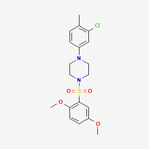 1-(3-chloro-4-methylphenyl)-4-(2,5-dimethoxyphenyl)sulfonylpiperazine