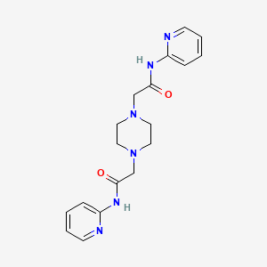 2,2'-(1,4-piperazinediyl)bis(N-2-pyridinylacetamide)