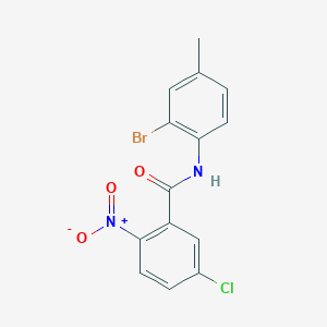 N-(2-bromo-4-methylphenyl)-5-chloro-2-nitrobenzamide