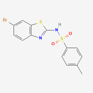 N-(6-bromo-1,3-benzothiazol-2-yl)-4-methylbenzenesulfonamide