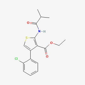 ethyl 4-(2-chlorophenyl)-2-(isobutyrylamino)-3-thiophenecarboxylate