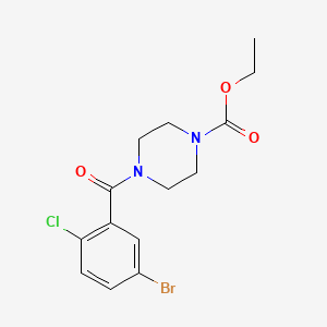 Ethyl 4-(5-bromo-2-chlorobenzoyl)piperazine-1-carboxylate