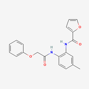 N-{5-methyl-2-[(phenoxyacetyl)amino]phenyl}-2-furamide