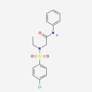 N~2~-[(4-chlorophenyl)sulfonyl]-N~2~-ethyl-N-phenylglycinamide