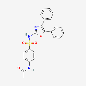 N-(4-{[(4,5-diphenyl-1,3-oxazol-2-yl)amino]sulfonyl}phenyl)acetamide