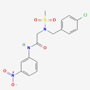 N~2~-(4-chlorobenzyl)-N~2~-(methylsulfonyl)-N~1~-(3-nitrophenyl)glycinamide