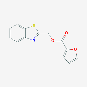 molecular formula C13H9NO3S B362311 1,3-Benzothiazol-2-ylmethyl furan-2-carboxylate CAS No. 301858-88-8